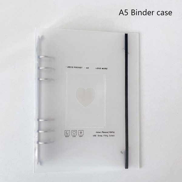 5 Binder Ring Samla bok Idol Photo Organizer Journal Dagbok - Perfet A