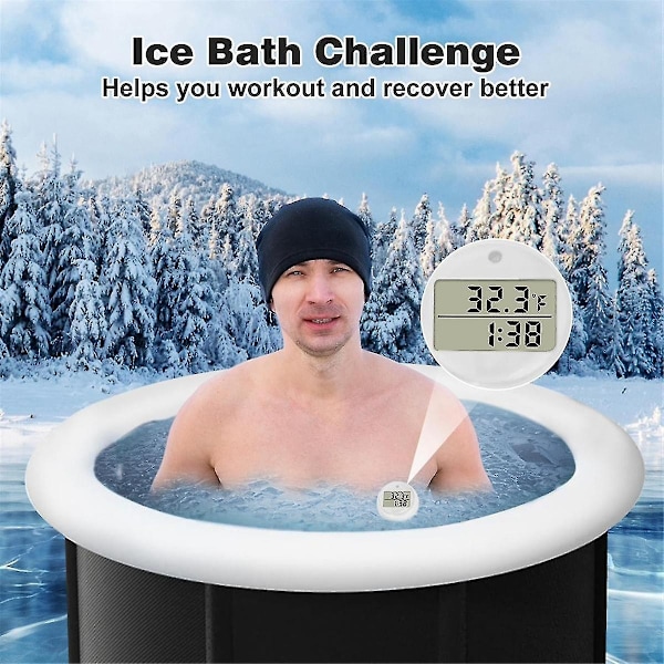 Isbadstemperaturmåler og -timer, Vanntemperaturmåler for isbad, Vanntette tilbehør til kaldt isbad - Perfekt