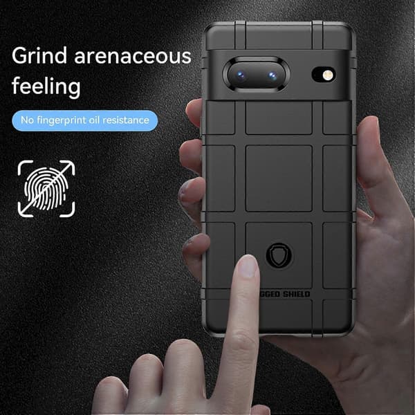 Kompatibel med Pixel 7 Full Coverage Stötsäkert TPU-telefonfodral - Perfet Black