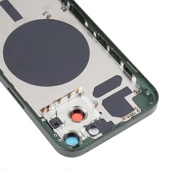 til iPhone 13 6.1 tommer Bag Batteri Hus Cover+Midterplade Ramme+Sideknapper Udskiftning - Perfekt Style A