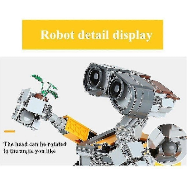 687 The Idea Robot Byggstenar Högteknologisk Karaktärsmodell DIY Fg-Perfet
