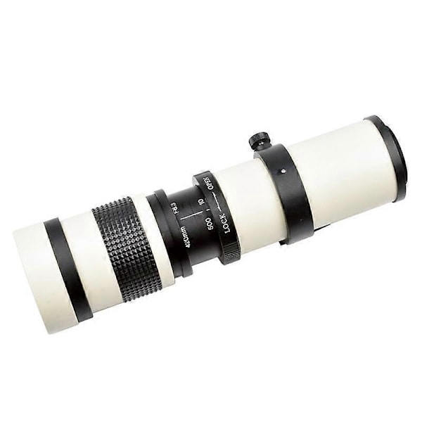 420-800mm Teleobjektiv Zoomlins Manuell Zoomlins DSLR-kameraobjektiv för kamera - Perfekt
