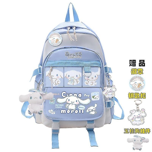 Huamade Sanrio Anime My Melody Kuromi Cinnamoroll Opiskelijalaukku Reppu Vanhemman ja Lapsen Kevyt Reppu lapsille Kawaii To- Perfet Pinkish Grey