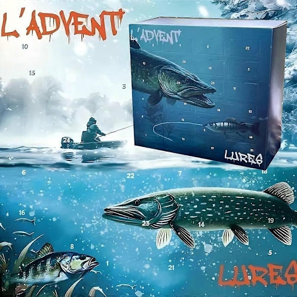 LADVENTLURES 2024, Fiske-Adventskalender, Fiske-Lokke Julegaver-Perfekt b