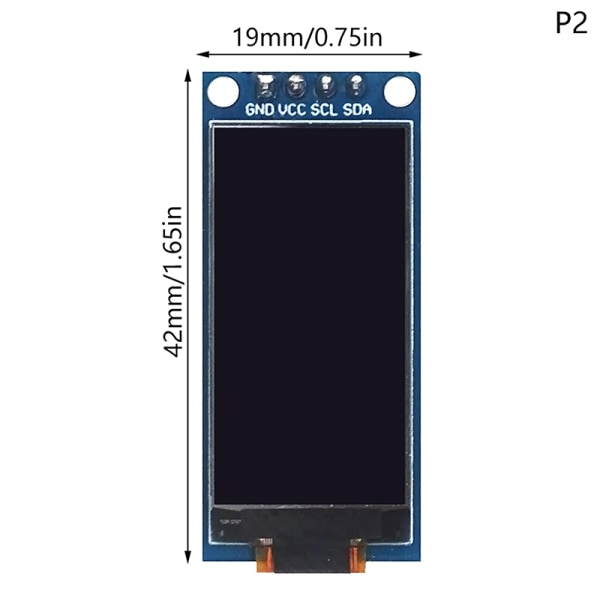0,96 1,3 tums OLED-skärm 64×128 LCD-modul SH1107 LCD OLED Ve - Perfet 1.3in