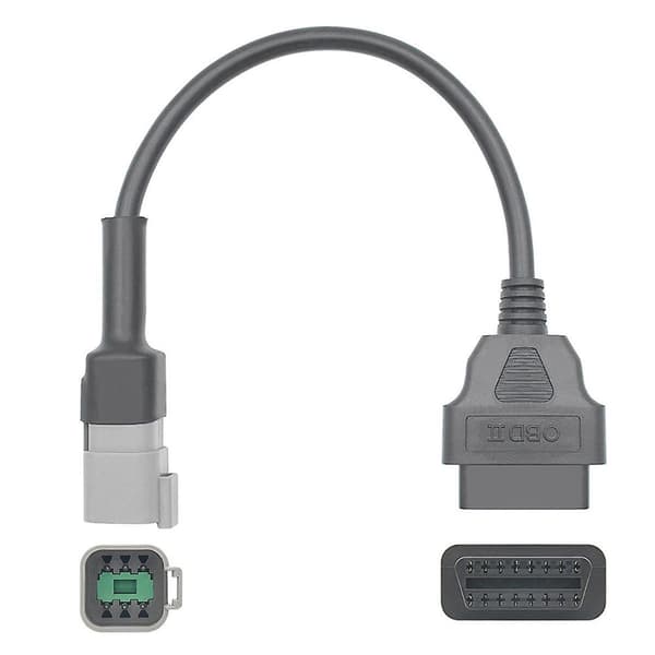 6PIN til 16PIN Diagnostisk OBD2 Kabel Adapter, OBDII Scanner Erstatning til CAN AM ATV UTV Motorcykel-Perfet