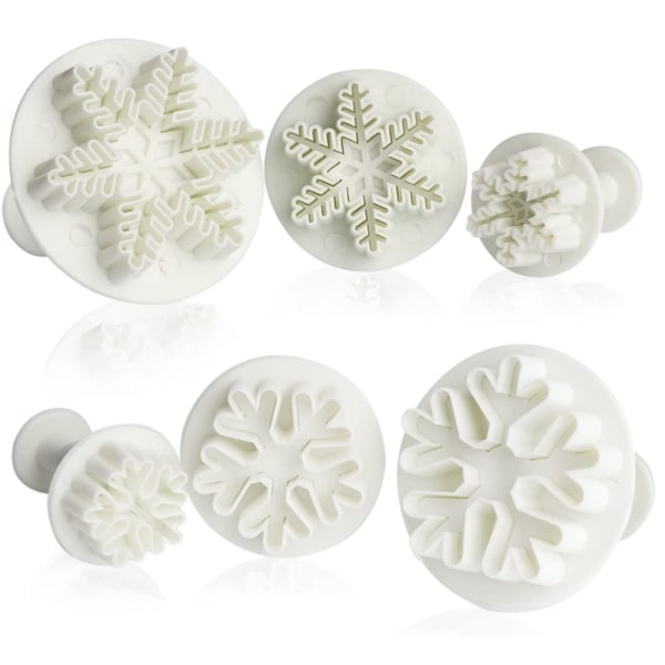 6-delad Snowflake Cutters Cookie - Perfet