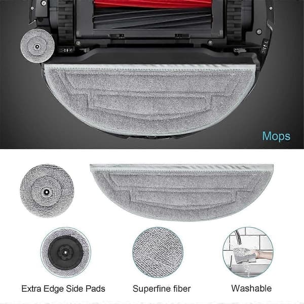 Reservedeler for Roborock S8 Maxv Ultra: hovedbørste og sidebørste As Shown