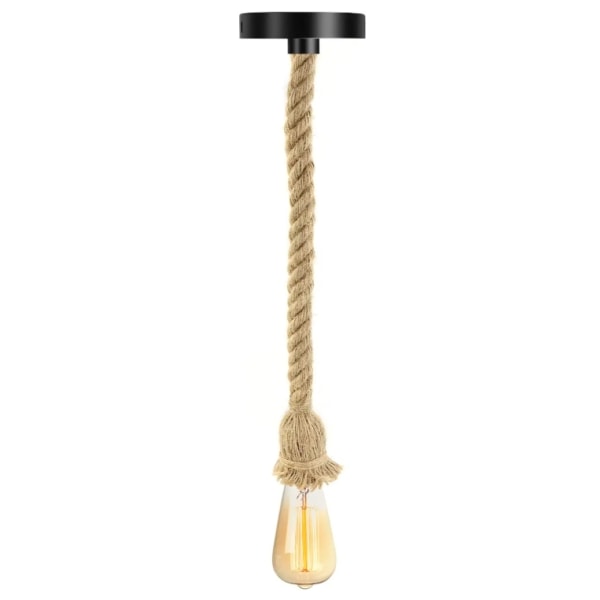 E27 Retro Hamppukattokruunulamppu -100cm (1 valo) - Täydellinen