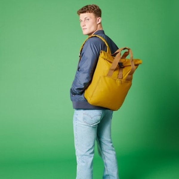 Bagbase Unisex Voksen Roll Top Resirkulert Twin Handle Backpack One - Perfet Mustard Yellow One Size