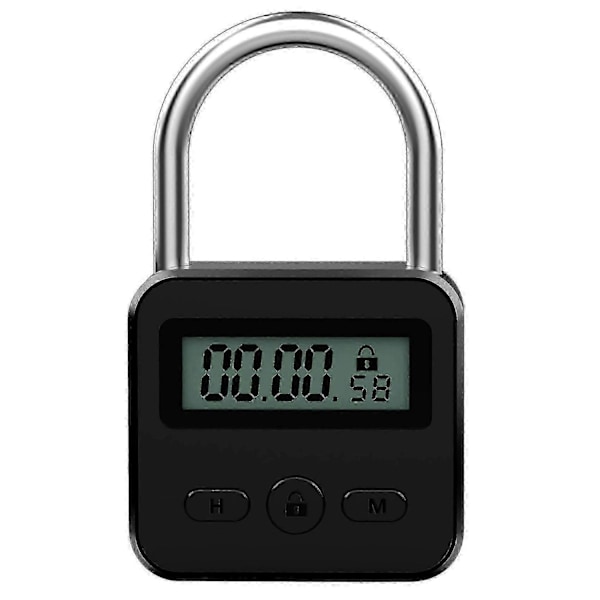 Metal Timer Lås LCD Tid 99 Timer Maks Timing USB Timer Hængelås - Perfekt