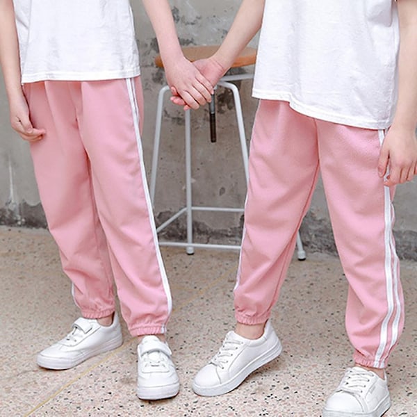 Stripete Joggebukser for Jenter og Gutter - Perfekt Pink 2-3 Years