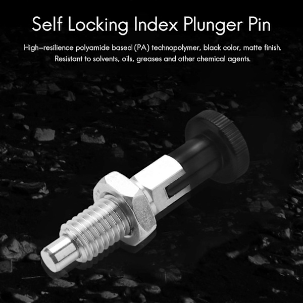M10 Rustfrit Stål Låsende Index Plunger Pin med Låsefunktion til Delingshoved til Sophistic-YuJia-Perfet
