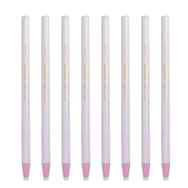 12 st vaxkritor Peel-Off Crayons China Markers Pens (Vit) - Perfet