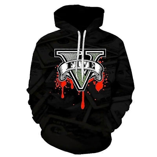 Höst 3d Grand Theft Auto Serien Tryckt Sweatshirt Casual Mode Dam Y2k Hoodies Toppar-Perfet DHZ8K231215B 140