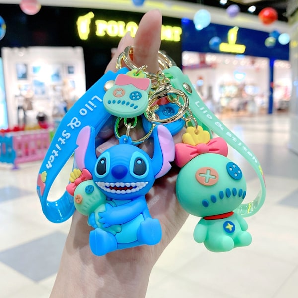 Anime Disney Stitch nøglering Novel Stitch Embrace Baby Doll Key - Perfet A1