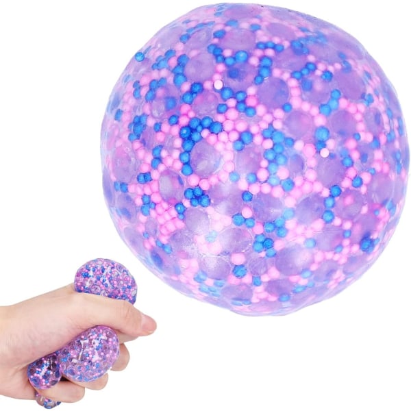 Stressbolde, Squishy Ball (lilla), Squeeze Toy, fidget legetøj Anti St- Perfet