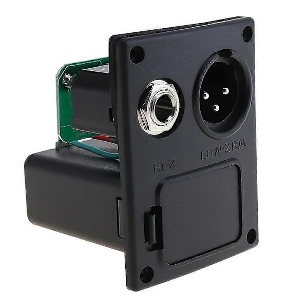 Profesjonell 5-bånds EQ gitar- og bassforforsterker med LCD-tuner og piezo-pickup for forbedret lydkvalitet Only LC-5 RED