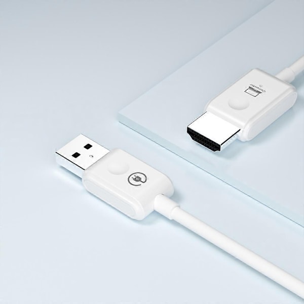 Bærbar Trådløs Display Dongle ABS Extender Plug & Play Trådløs Sender - Perfekt White
