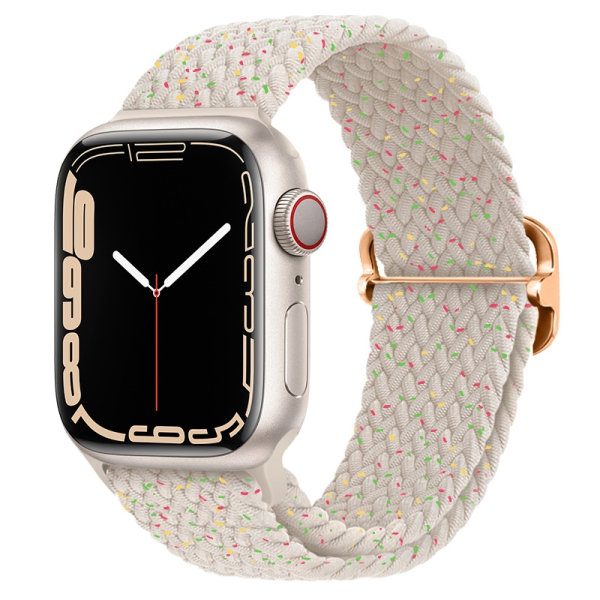 Armbånd laget av flettet stoff Apple Watch 42/44/45/49mm - forskjellige farger - Perfet Green