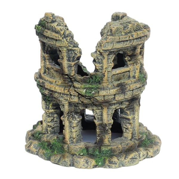 Kunstig akvariehus Roman Colosseum modell dekorasjon harpiks - Perfet
