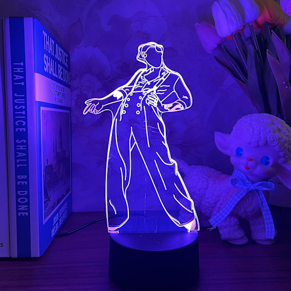 Harry Styles merch ,3d Night Light Gaver til fans Soveværelse De - Perfet