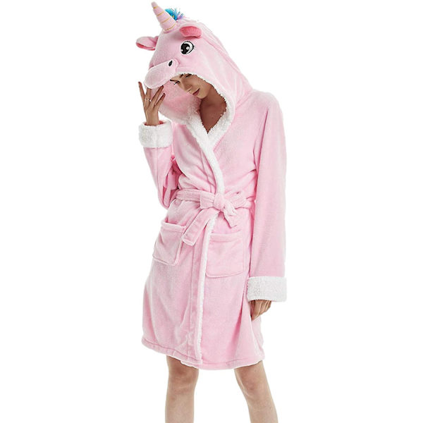 Enhjørning Dyre Badekåbe Nattøj - Perfekt pinkunicorn XL