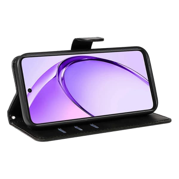 Kompatibel med Oppo A3x 4G Telefonfodral - Perfekt Black