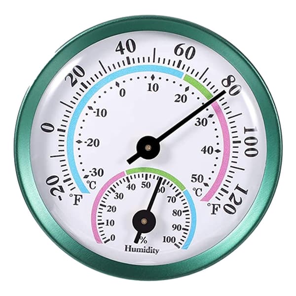 Inomhus utomhus termometer för inomhus och utomhusbruk - Perfet Green Thermohygrometer