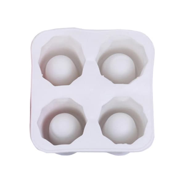 2-pakning Isform Shotglass Bakeform Glass Isbitform Silikon hvit - Perfekt white