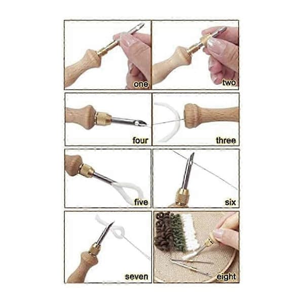 Punch Needle Tæppe Punch Needle Broderi Punch Needle Sæt DIY Håndarbejde Punch Needle til Sti-Perfet