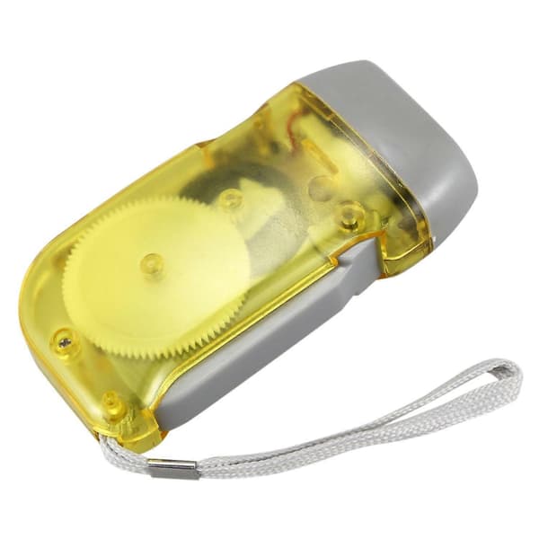 3 LED Dynamo Vind Oppladbar Lommelykt Håndsveiv Camping-Perfekt