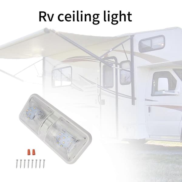 12V LED Lys Trailer Tilbehør Loft Dobbelt Dome Lys Indvendig Belysning til Marine Udskiftning Dome Lys-Perfet