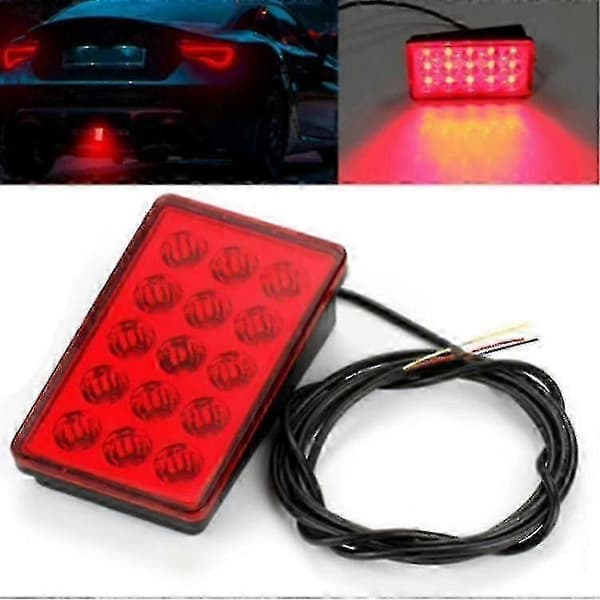 F1 Stil LED 3. Bremselys med Strobelys for Biler - Perfekt red