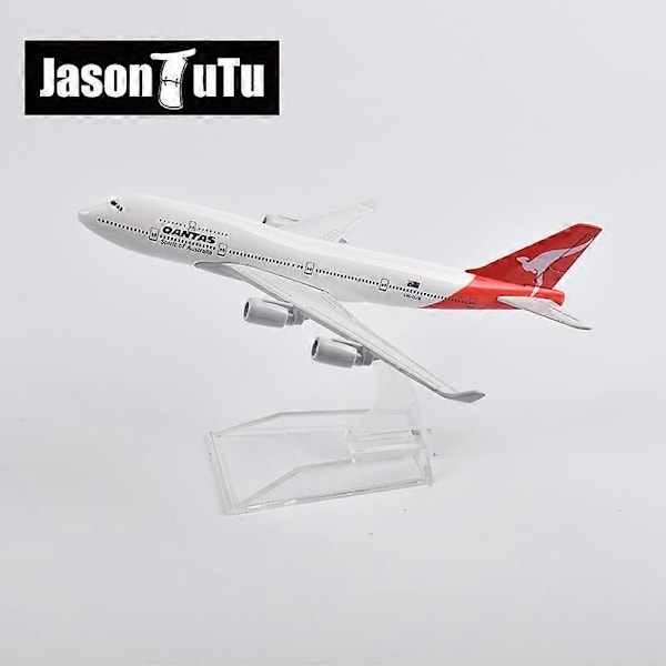 16cm Qantas Boeing 747 Flygplansmodell Diecast Metall 1/400 Skala Flygplansmodell Presentkollektion-Perfekt Qantas A380
