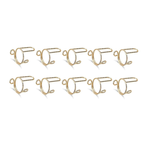 10 stycken tunna nagelringar för damer, dagligt fingertoppsskydd, ringar, smycken, present till flickvän, guld - perfekt