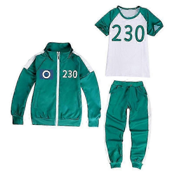 Squid Game 2 pelaajan cosplay-asu, verryttelypuku, täydellinen vaatesetti - Perfet No.230 150cm
