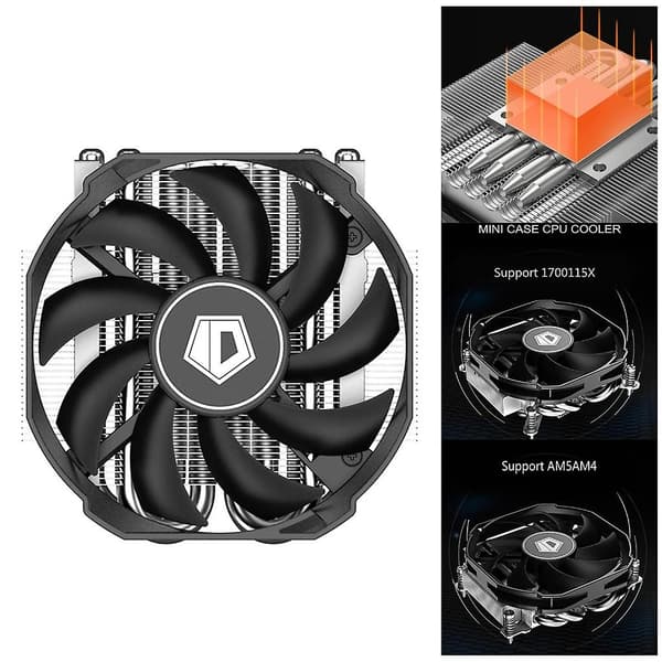 ID-COOLING IS-30 94x30mm Lågprofil Kylfläkt 4Pin PWM Högt Lufttryck-Perfekt Intel special editio
