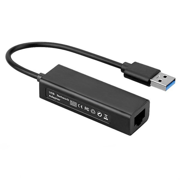 USB 3.0 Ethernet-adapter USB til Rj45 Gigabit Ethernet som støtter 10/100/1000 Mbp - Perfet
