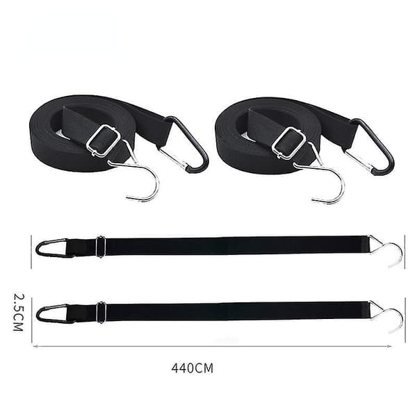 2 st Universal Bilskydd Fästband 440cm Justerbar Längd Anti Bilskydd Rep-Perfekt