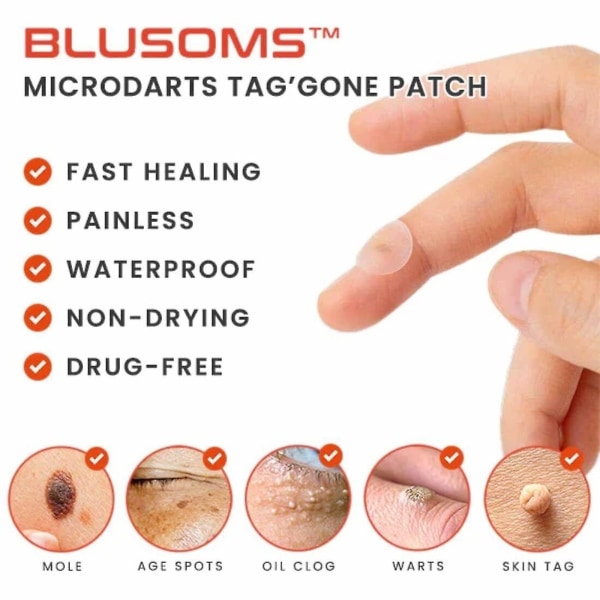 Blusoms Microdarts Tag'gone Patch, neuter Blusoms Pro Microdarts Taggone Patch - Perfet