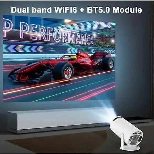 5G 4K Projektor Smart HD WiFi Bluetooth HDMI USB IOS/Android Hjemmekino - Perfekt