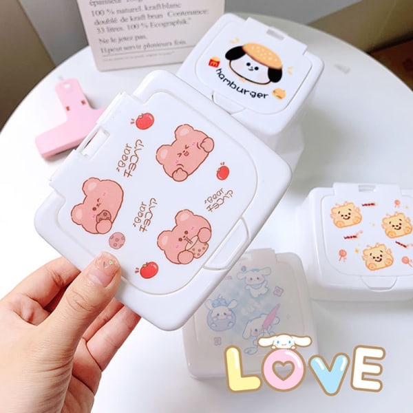 Kawaii Sanrioed Desktop Storage Box Cartoon Storage Box Bomull - Perfet A1