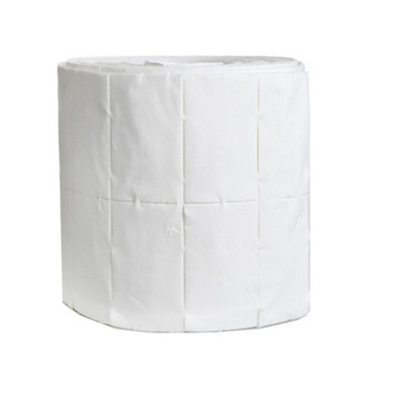 500 nukkaamatonta tyynyä, kynsipyyhkeet rullassa - Perfet white