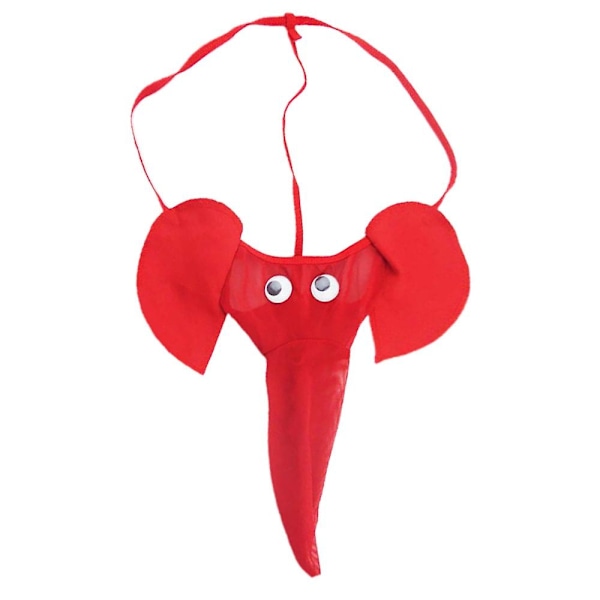 Män Nyhet Elefant G-string Trosor Tangor Kalsonger Underkläder Underkläder-Perfet Red 0