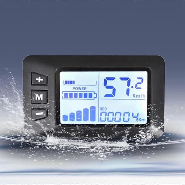 Elcykel Ebike Tilbehør Controller G51 LCD Display 5Pin Elektrisk Scooter Accelerator Vandtæt Connector-Perfet