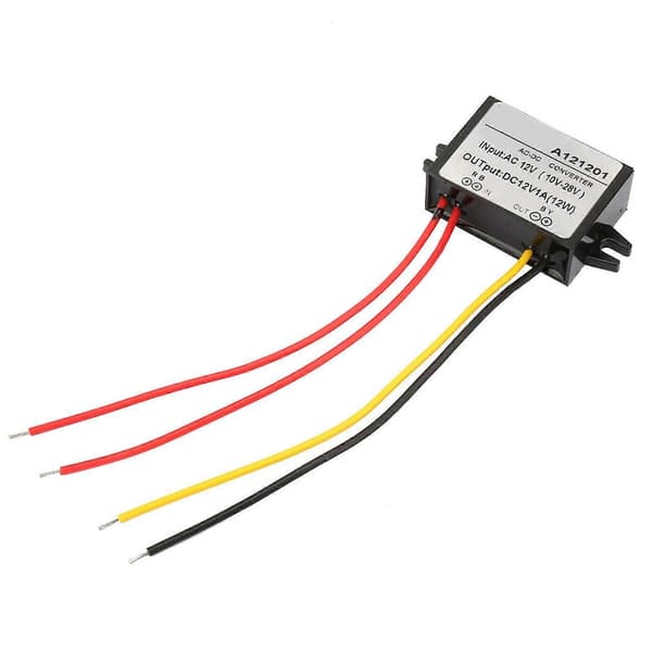 AC 10-28V till DC 12V Buck Converter AC DC Nedtransformator Strömförsörjningsmodul (1A)-Perfet