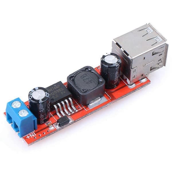 Dubbel USB 9V/12V/24V/36V till 5V Omvandlare DC-DC 3A Strömmodul-Perfet