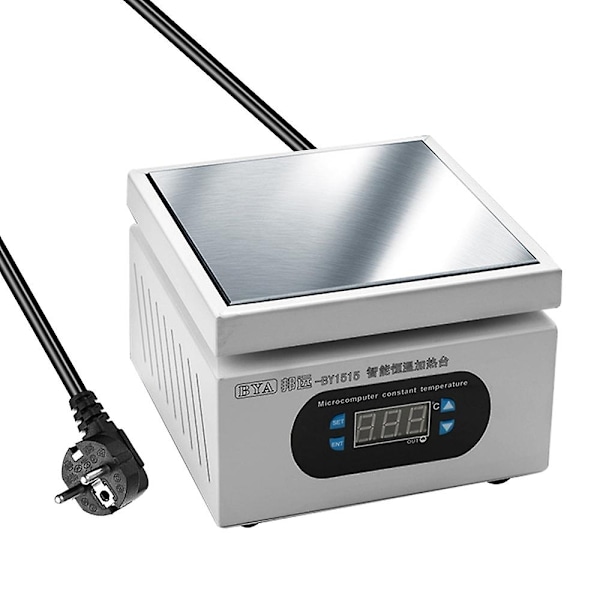 Aluminiumplatta Värmestation Elektronisk Varmplatta Bord Förvärmning PlatCompatible withm 0-400℃ Kompatibel med BGA Plantin-Perfet BY1515 - EU Plug