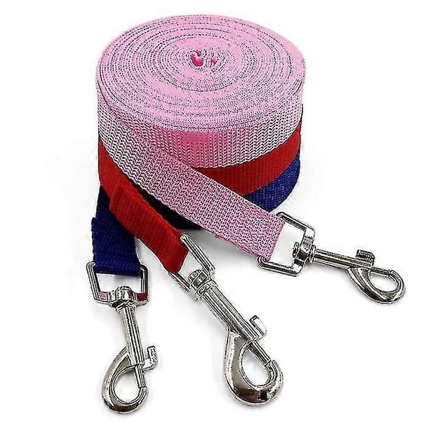 30m Hundkoppel, utomhus spårningskoppel för stora hundar New-Perfet Red 9m*2cm